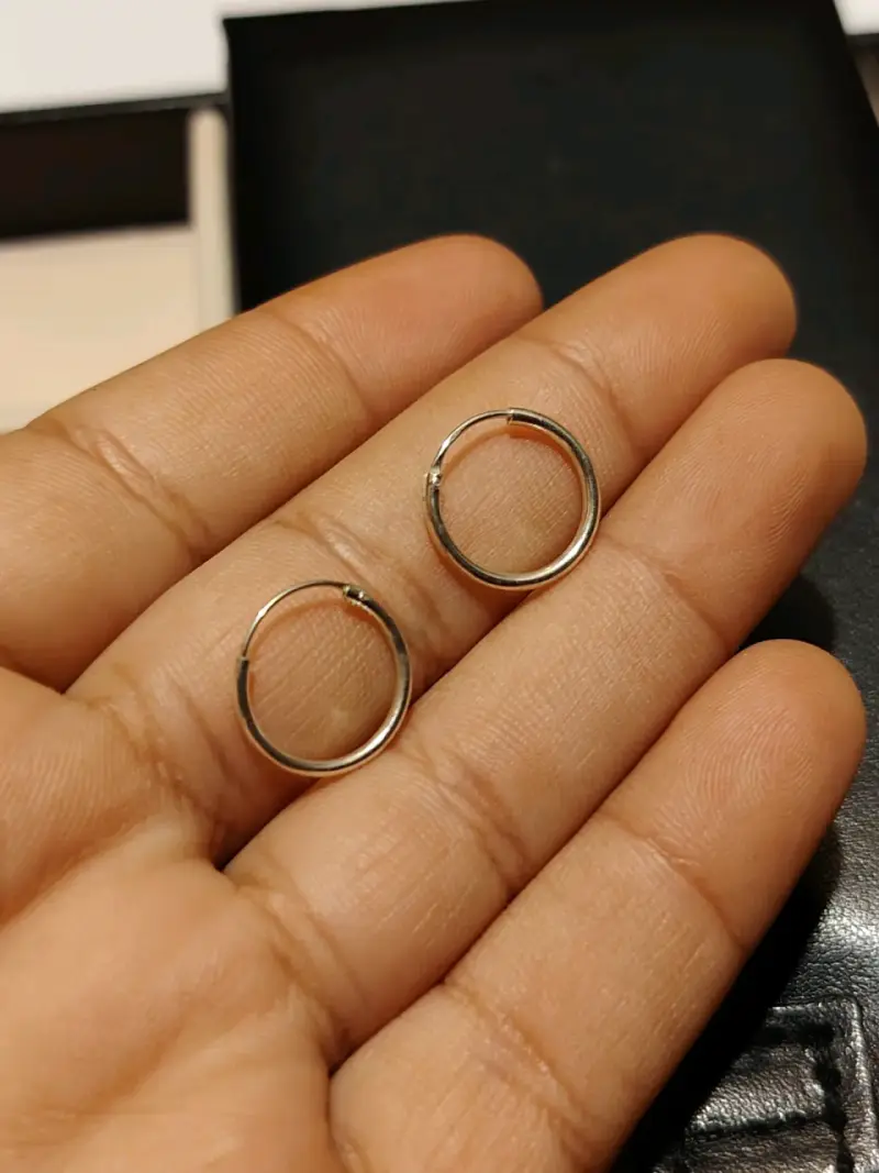 Aros de plata 925 pequeños elegantes
