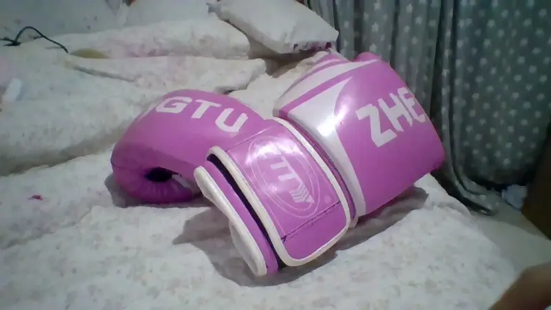 Guantes de boxeo rosas Zheyu - 1