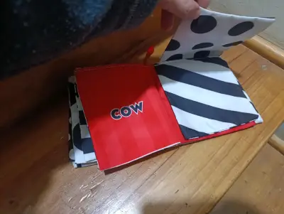 Libro de tela para bebé Sassy Peek-a-boo - miniatura 5