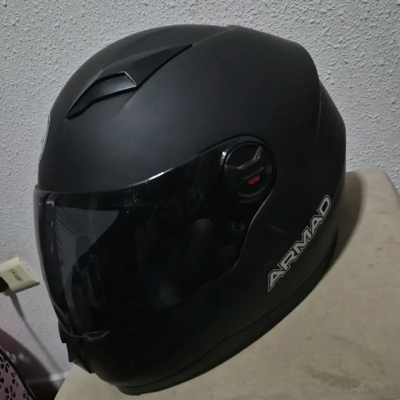 Casco de moto negro Armad con visor - 2