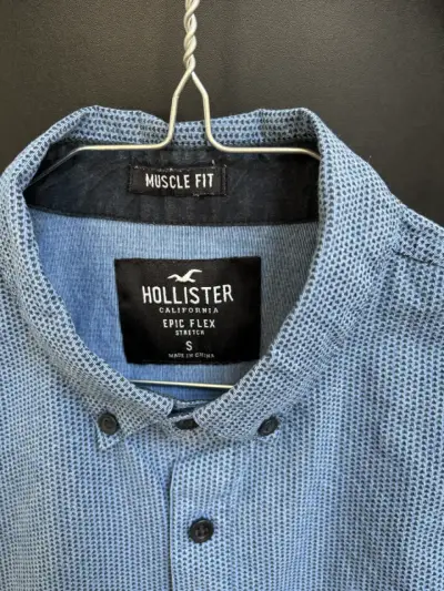 Camisa Hollister azul de hombre - miniatura 2
