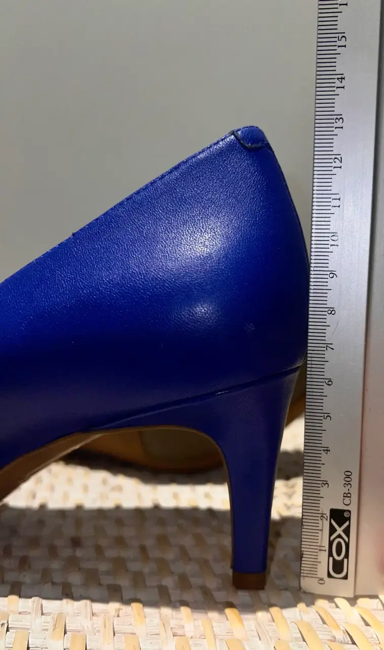 Zapatos de tacón azul eléctrico elegantes - 4