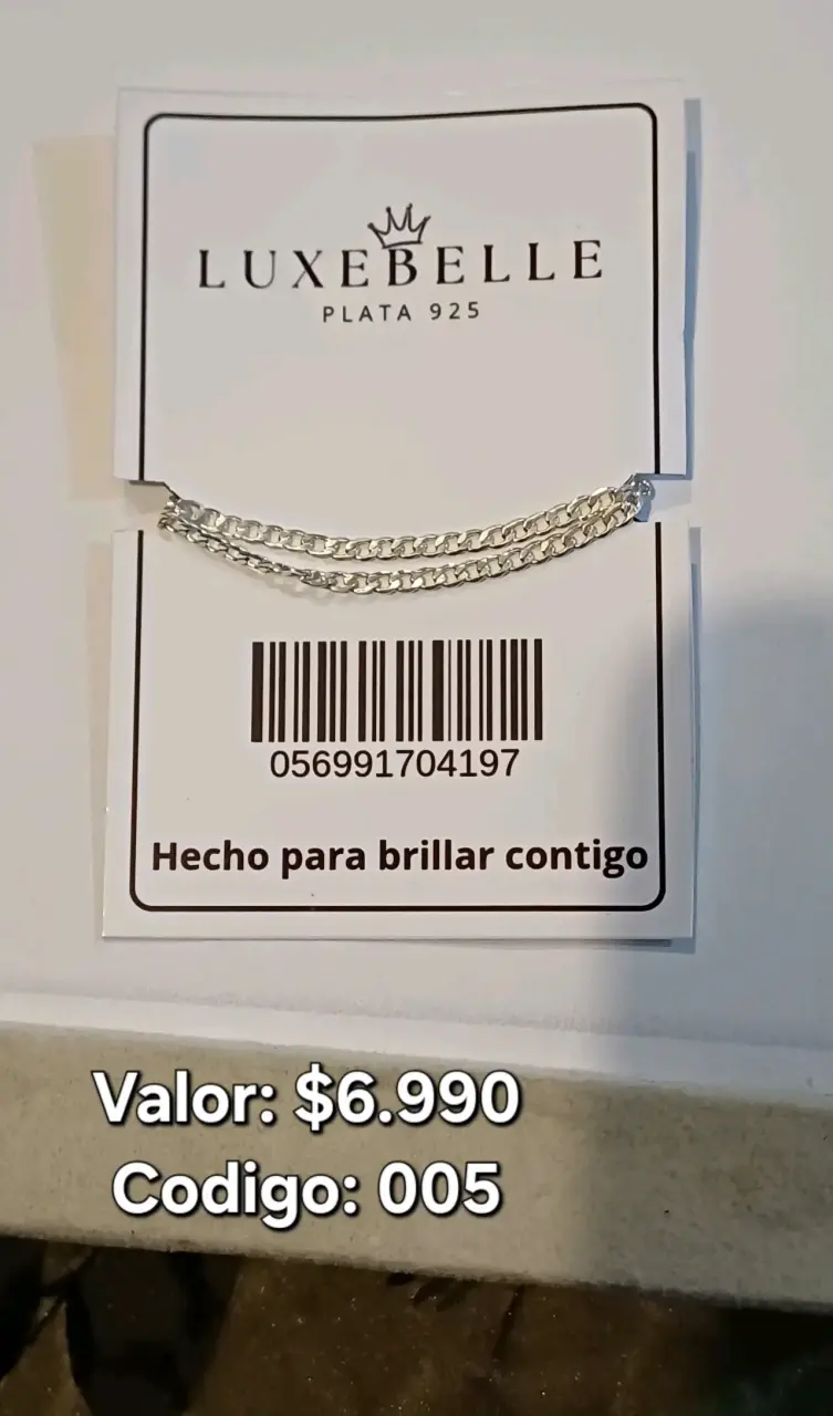 Pulsera de plata 925 Luxebelle elegante