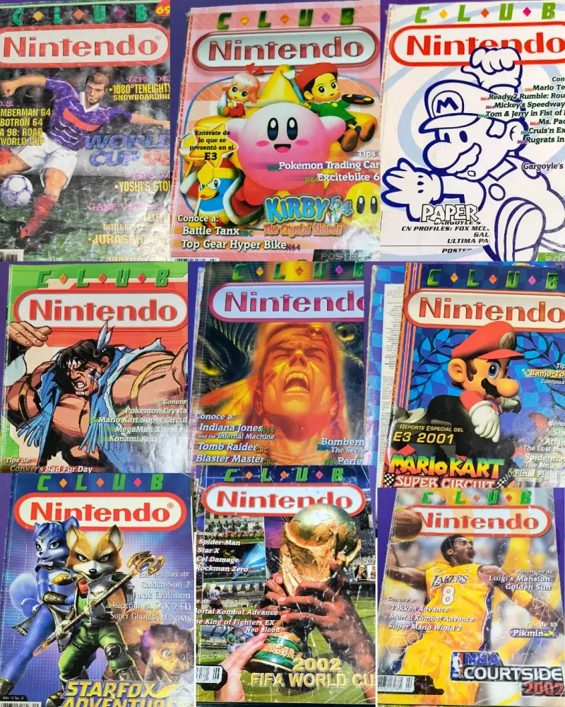 Lote revistas Club Nintendo con detalles