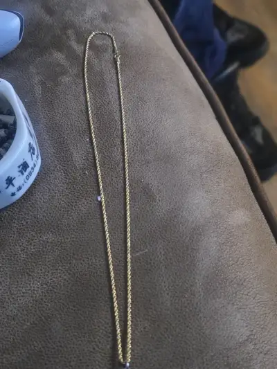 Cadena de oro turbillon 55cm oro italiano 18k - miniatura 1