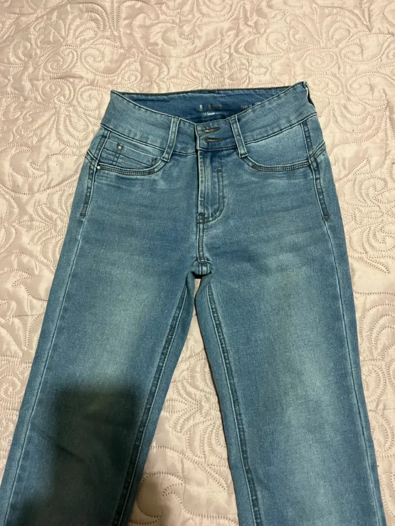 Jeans azul claro para mujer talla 34 - 1