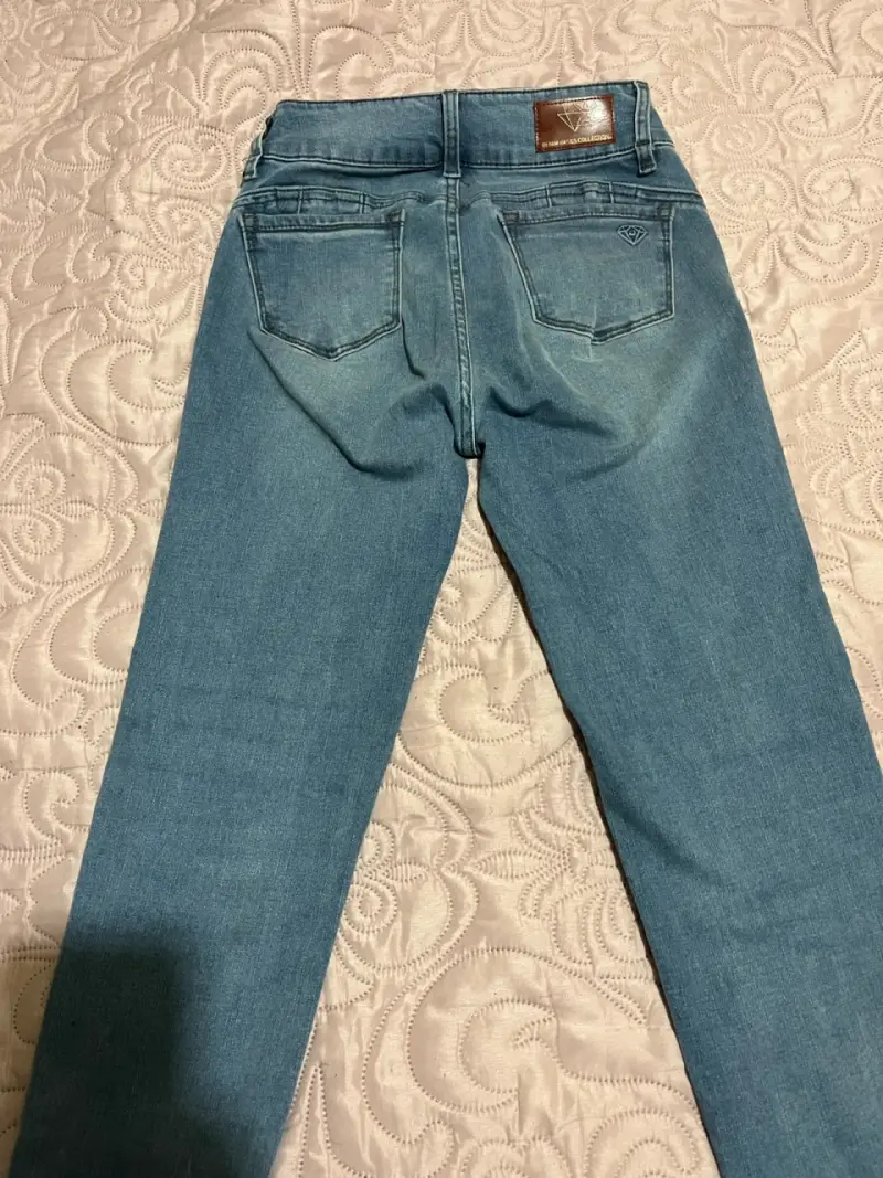Jeans azul claro para mujer talla 34 - 3