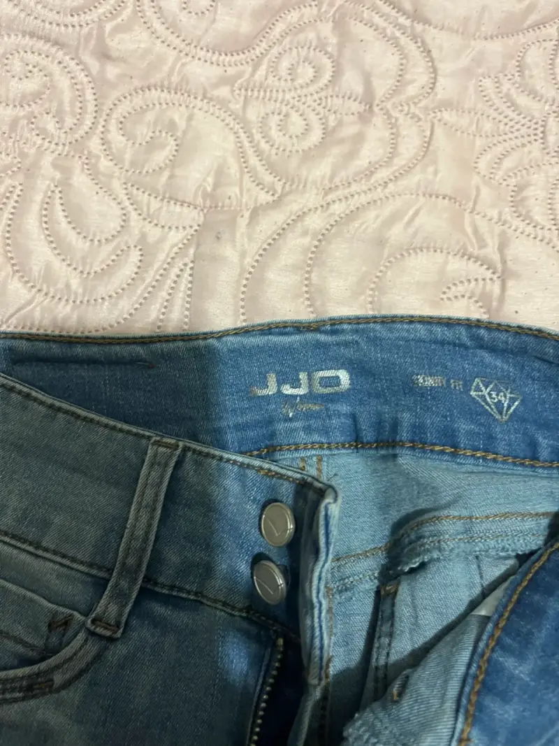 Jeans azul claro para mujer talla 34 - 4