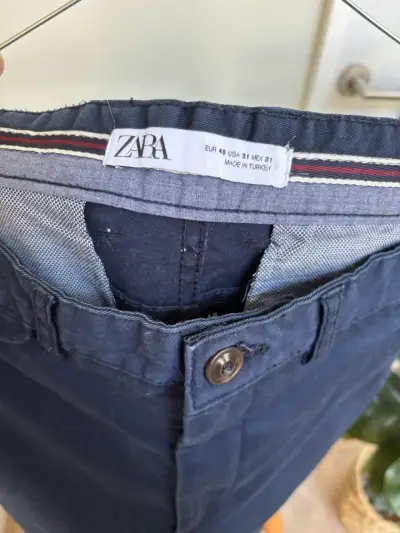 Pantalones azul marino Zara hombre - miniatura 2