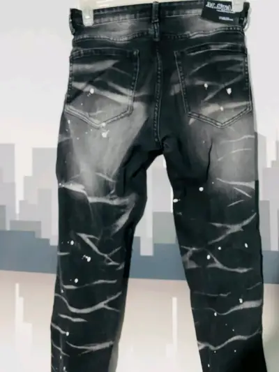 Jeans negros desgastados M. Star Fashion - miniatura 2