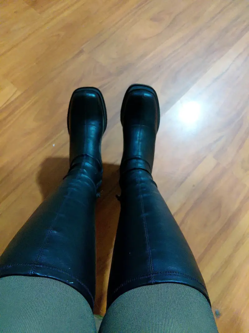 Botas negras de plataforma alta - 6