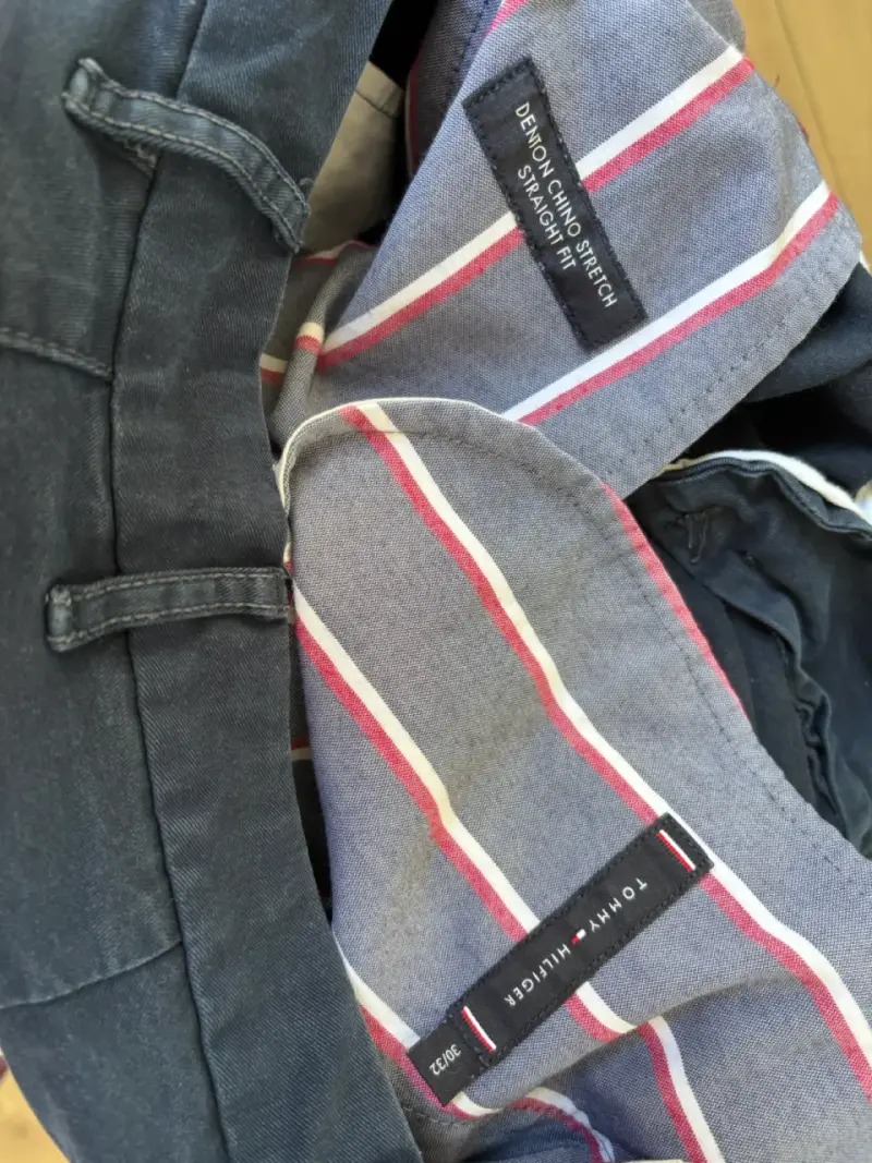Pantalones chinos azul para hombre - 2