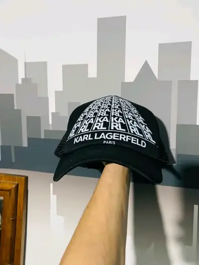 Gorra negra Karl Lagerfeld con malla - miniatura 2