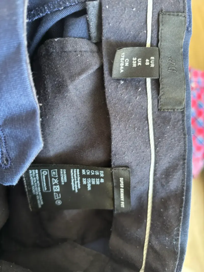 Pantalones azul de vestir para hombre - 2