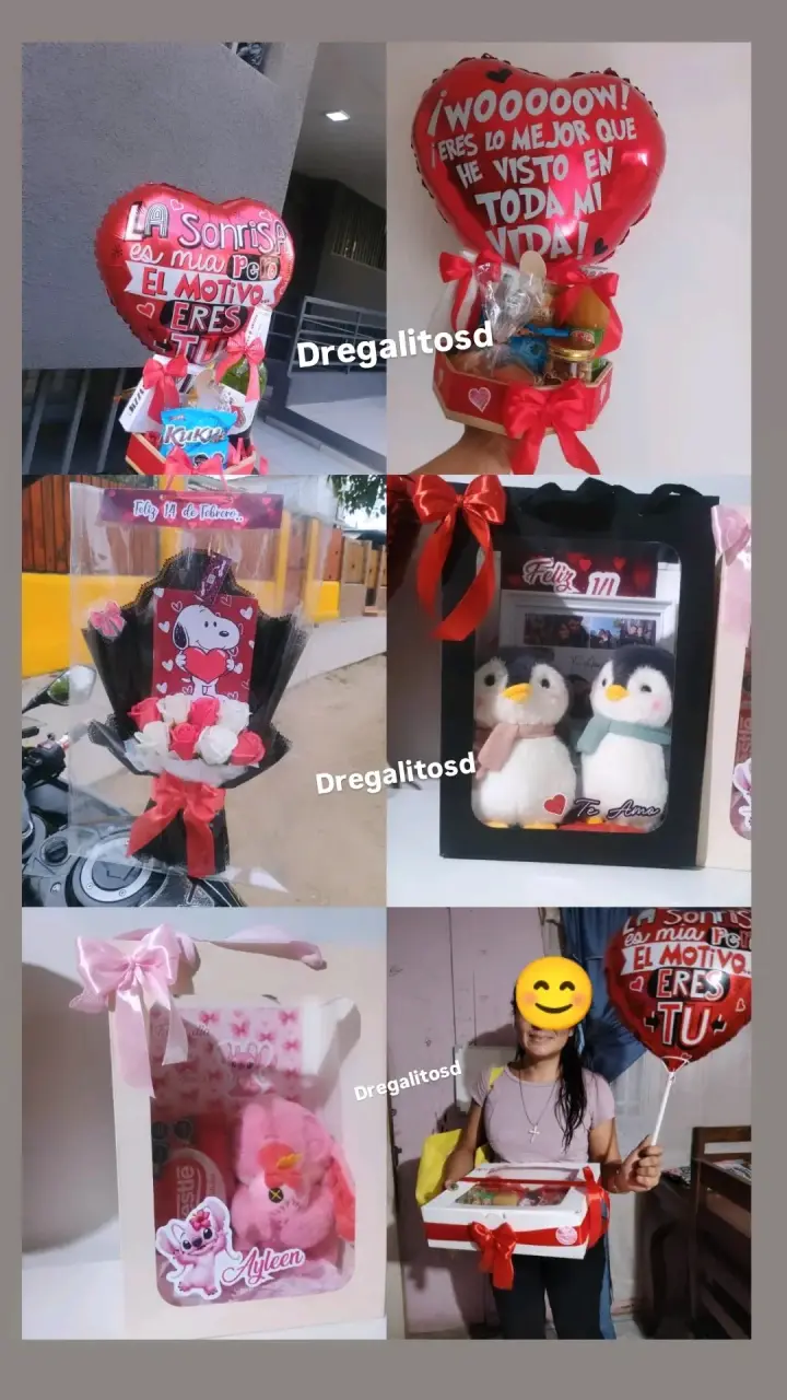 Caja de regalo con globo Te Amo - 4