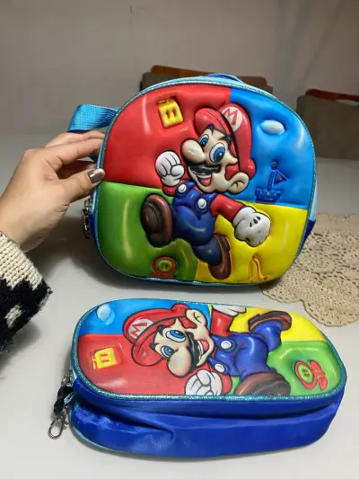 Set escolar Mario Bros –Lonchera térmica + estuche - miniatura 1