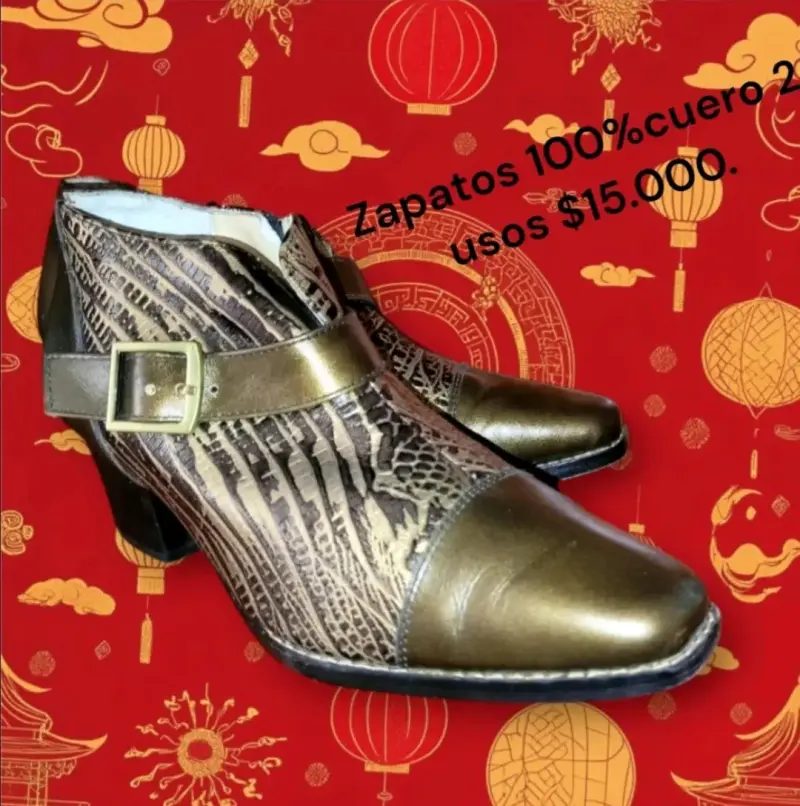 Zapatos de cuero con diseño animal print