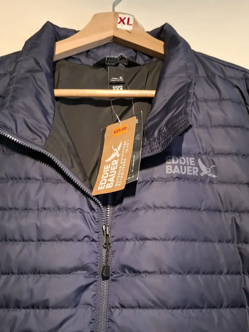 Parka de pluma Eddie Bauer azul XL - 1