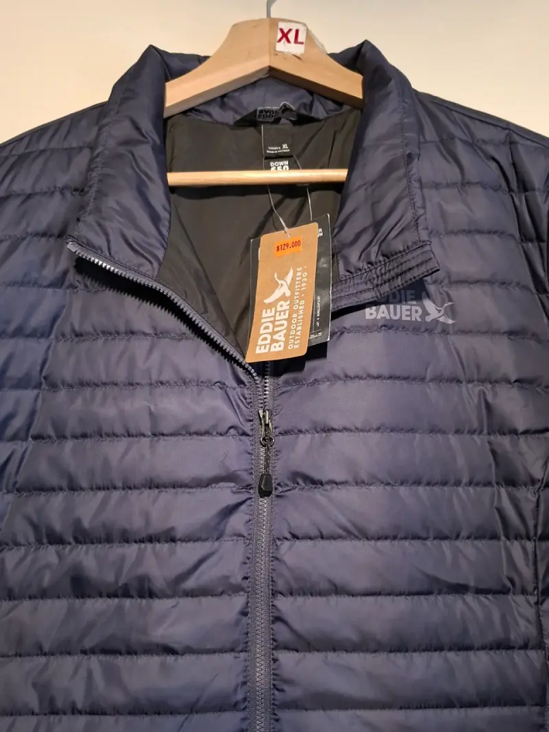 Parka de pluma Eddie Bauer azul XL - 3