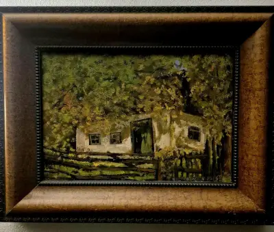 Cuadro de paisaje rural enmarcado - miniatura 1