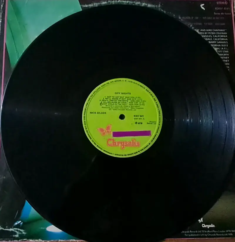 Vinilo Nick Gilder City Nights LP - 3