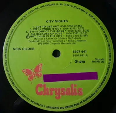 Vinilo Nick Gilder City Nights LP - miniatura 4
