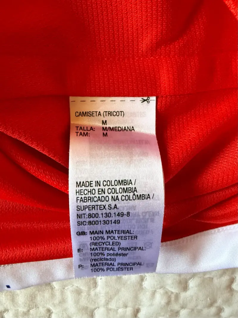 Camiseta roja selección chilena Adidas talla M - 4