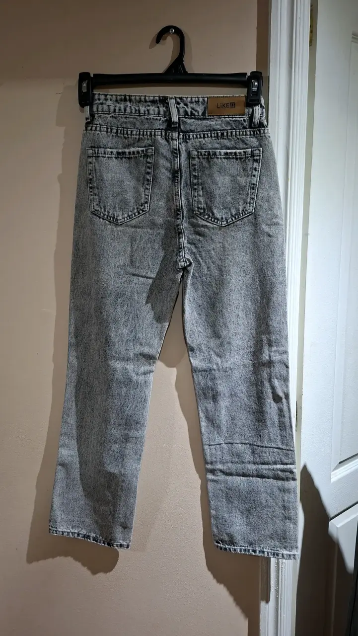 Jeans desgastados gris marca Like - 2