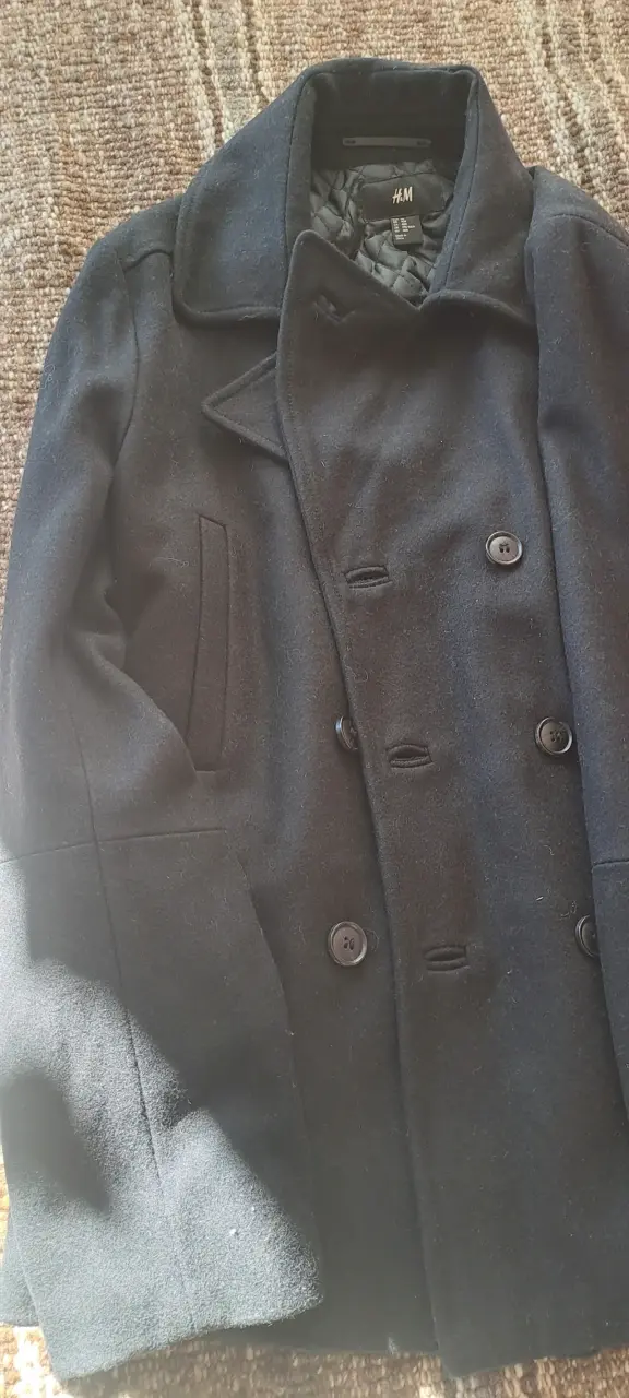Abrigo negro de lana H&M para hombre - 2