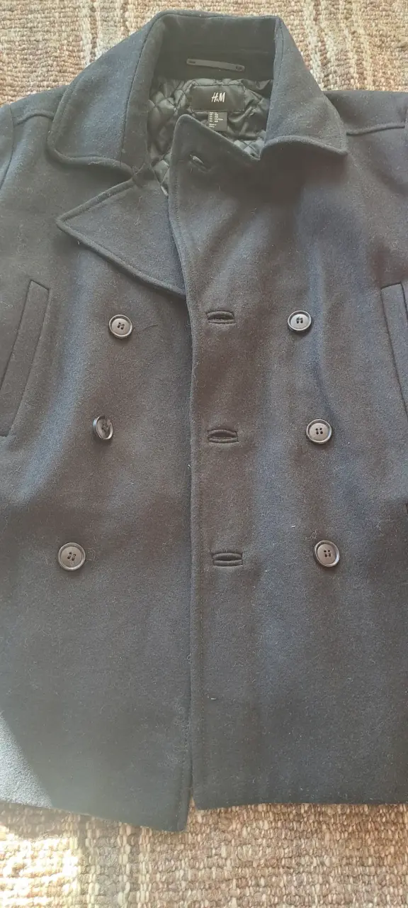 Abrigo negro de lana H&M para hombre - 3