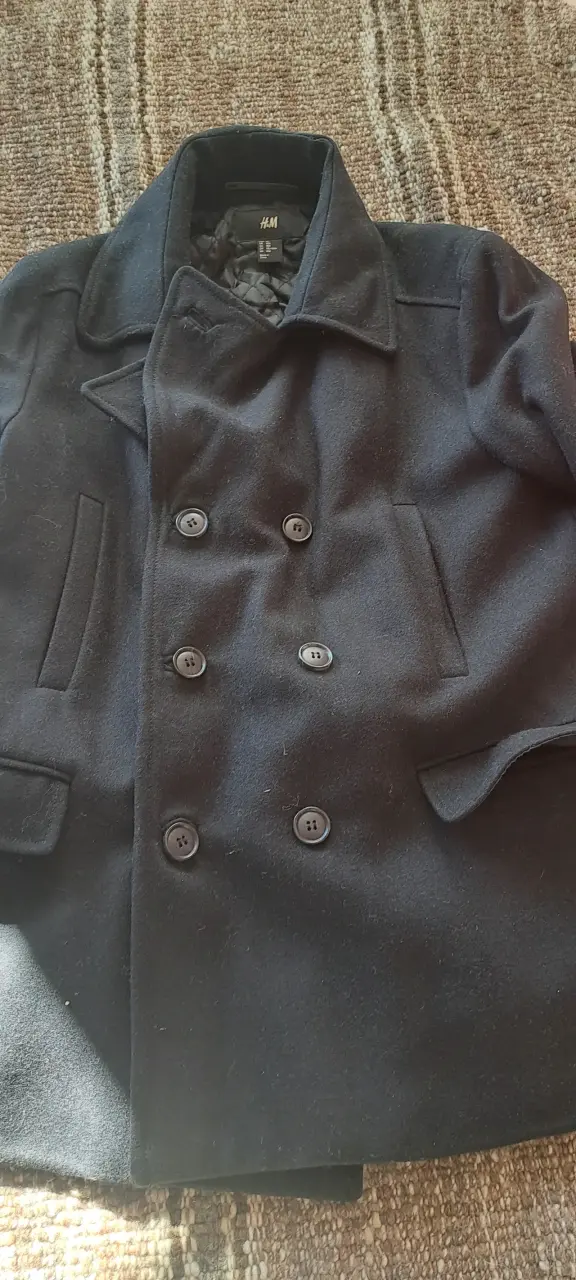 Abrigo negro de lana H&M para hombre - 6