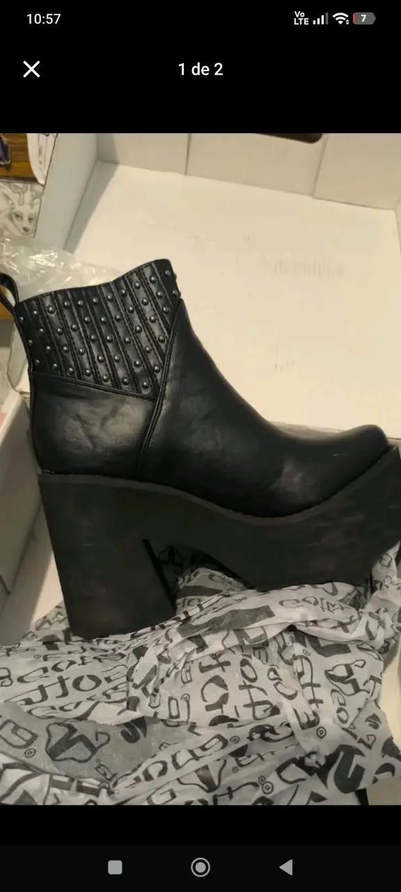 Botines negros de plataforma Gotta - 1