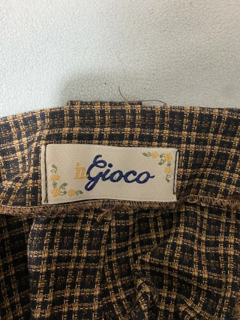 Falda corta a cuadros estilo vintage - 3