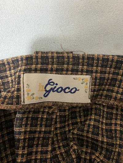Falda corta a cuadros estilo vintage - miniatura 3