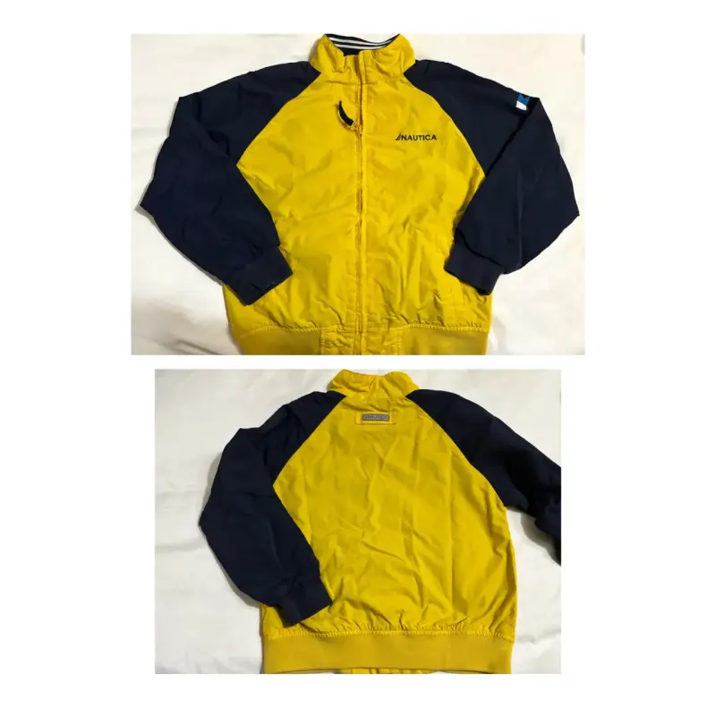 Chaqueta Nautica amarilla y azul para hombre