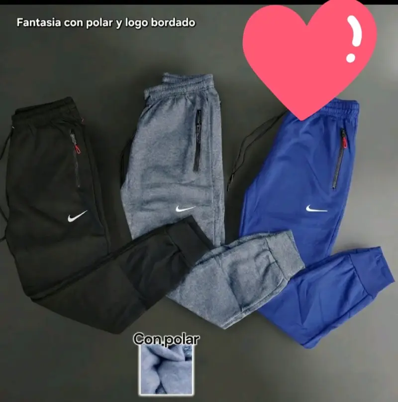 Pantalones deportivos con polar y logo bordado - 2