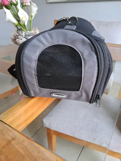 Transportadora para mascotas Maxpet gris - miniatura 1