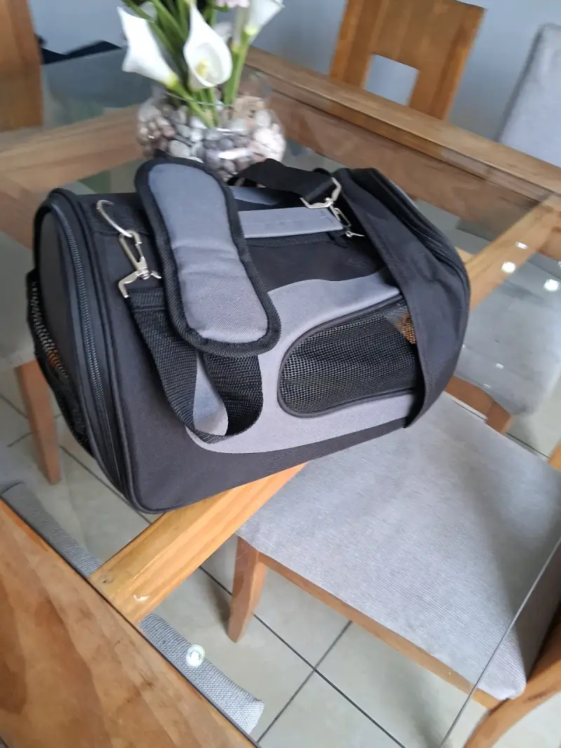 Transportadora para mascotas Maxpet gris - 4