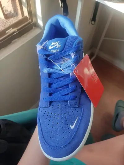 Zapatillas Nike SB Charge Suede azules - miniatura 3