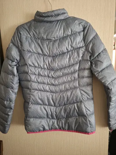 Chaqueta acolchada Puma gris y rosada - miniatura 3