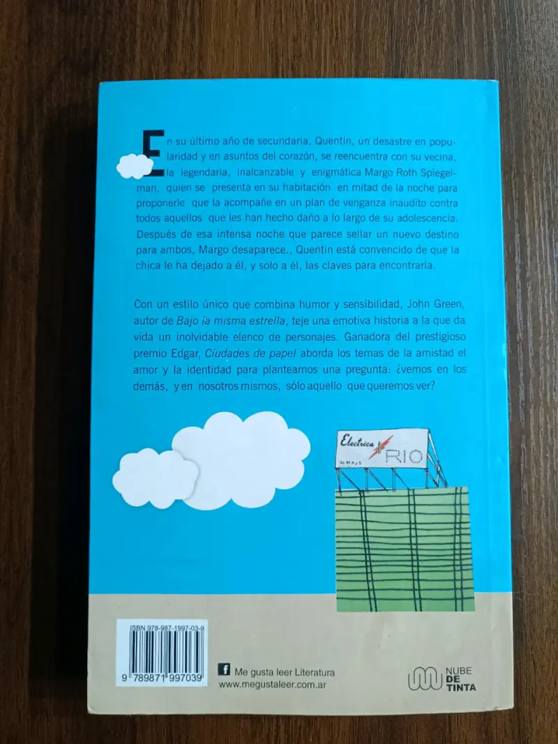 Libro 'Ciudades de Papel' de John Green - 2
