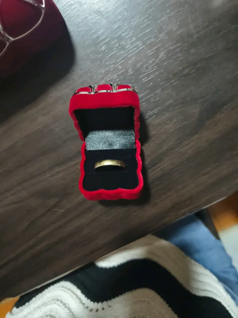 Set de cajas de joyería de terciopelo rojo - 3