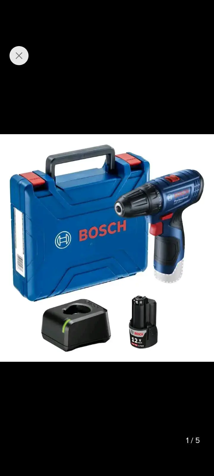 Taladro atornillador inalámbrico Bosch 12V con mal