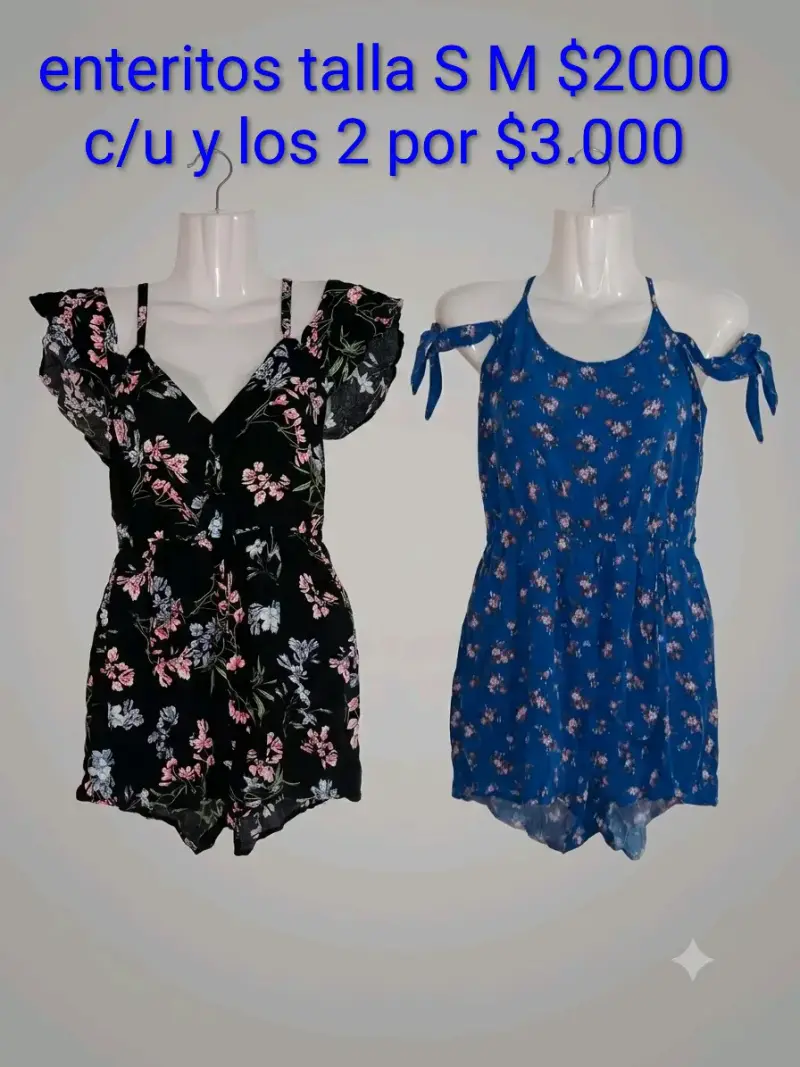 Enteritos florales talla S y M