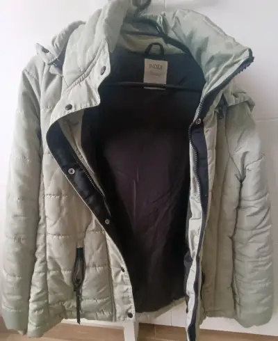 Parka verde claro Index con capucha - miniatura 1