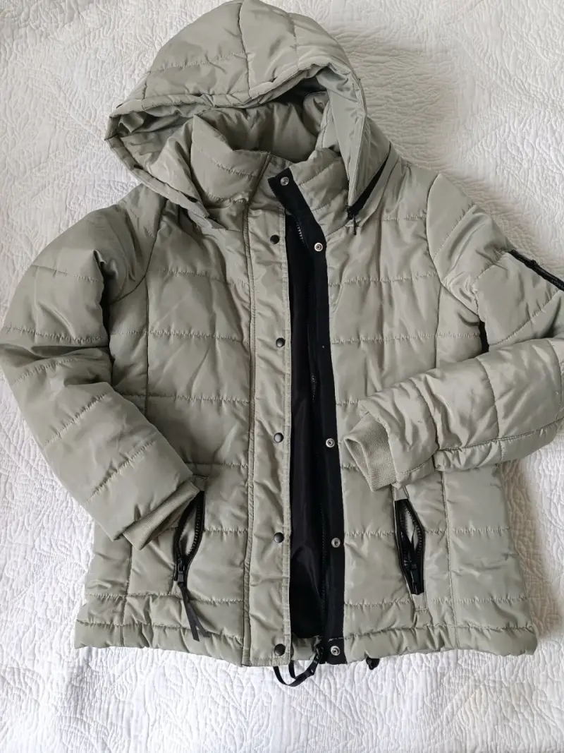 Parka verde claro Index con capucha - 3