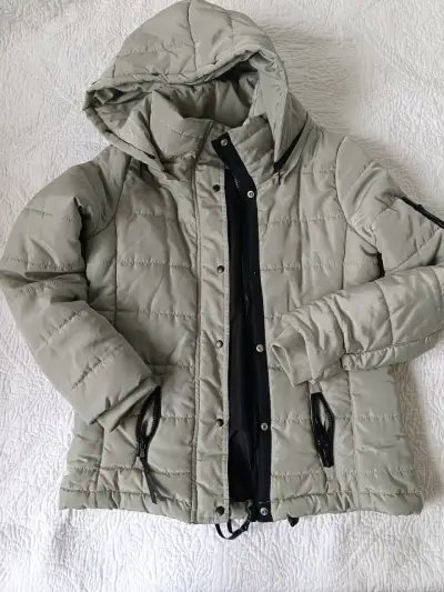 Parka verde claro Index con capucha - miniatura 3