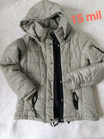 Parka verde claro Index con capucha - miniatura 4