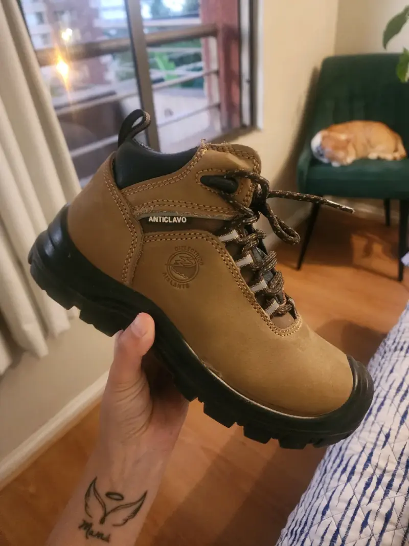 Botas de seguridad Anticlavo marrón - 4
