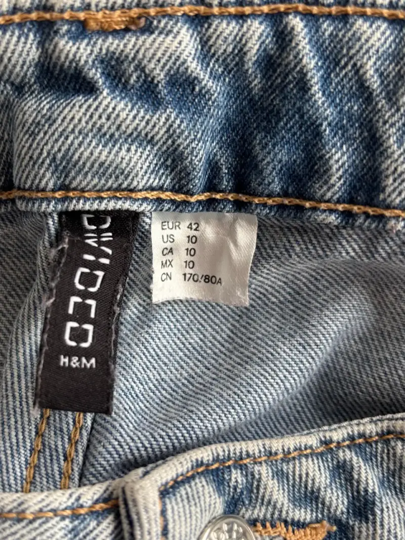 Jeans cargo H&M Divided Wide Leg Talla 42 - 4